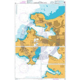 British Admiralty Nautical Chart 499: West Indies, Windward Islands, Harbours in Saint Lucia